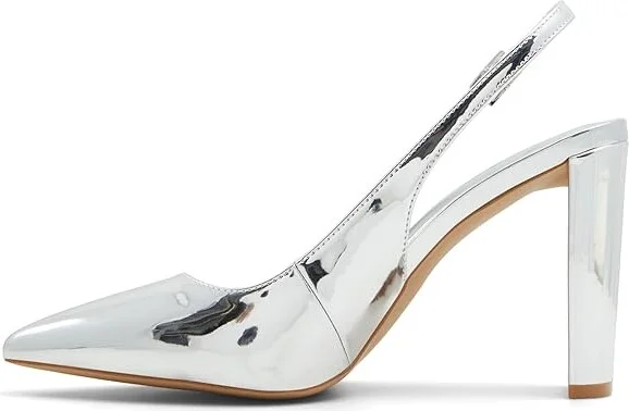 ALDO Meesha High Heels Silver : EU 36 (US Women's 6) B - Medium, Rubber/Synthetic - Image 4