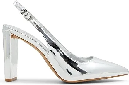 ALDO Meesha High Heels Silver : EU 36 (US Women's 6) B - Medium, Rubber/Synthetic - Image 5