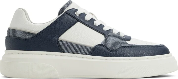 Aldo Men's Callisto Lace Up Sneaker - White/Blue - Image 5