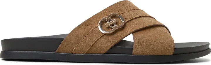 Aldo Men's Delmar Leather Criss-Cross Sandal - Image 5