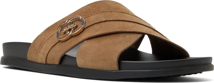 Aldo Men's Delmar Leather Criss-Cross Sandal