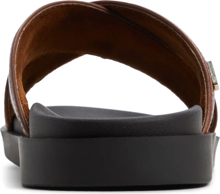 Aldo Men's Mario Leather Slip On Sandals - Image 8