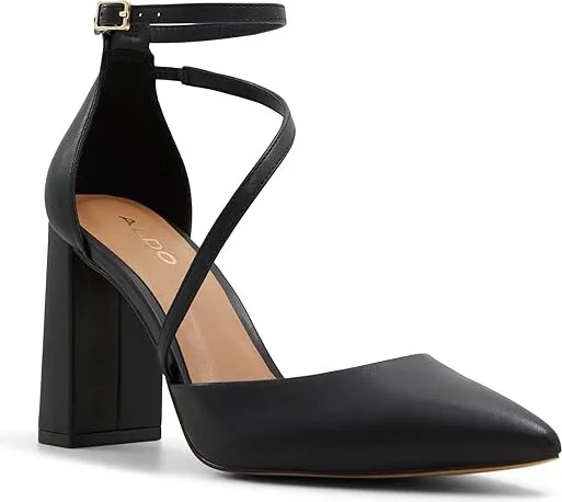 ALDO Milley High Heels Black : EU 37.5 (US Women's 7) B - Medium, Leather/Rubber