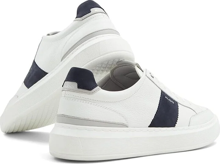 ALDO Rialto Men's Shoes White/Navy : EU 39 (US Men's 7) B - Narrow, Leather - Image 4