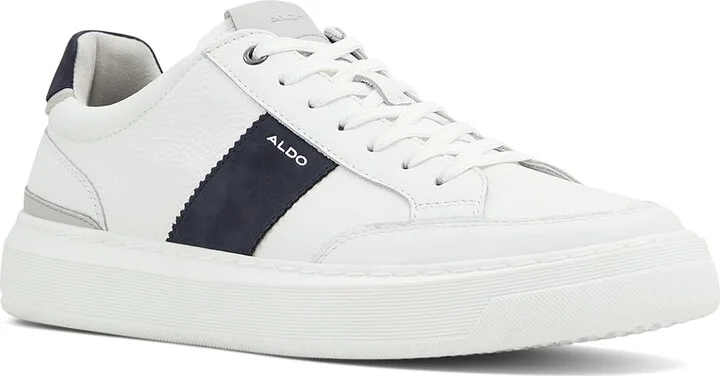 ALDO Rialto Men's Shoes White/Navy : EU 39 (US Men's 7) B - Narrow, Leather