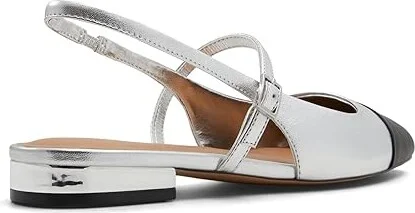 ALDO Sadey Women's Flat Shoes Silver : EU 40 (US Women's 9) B - Medium, Leather - Image 3