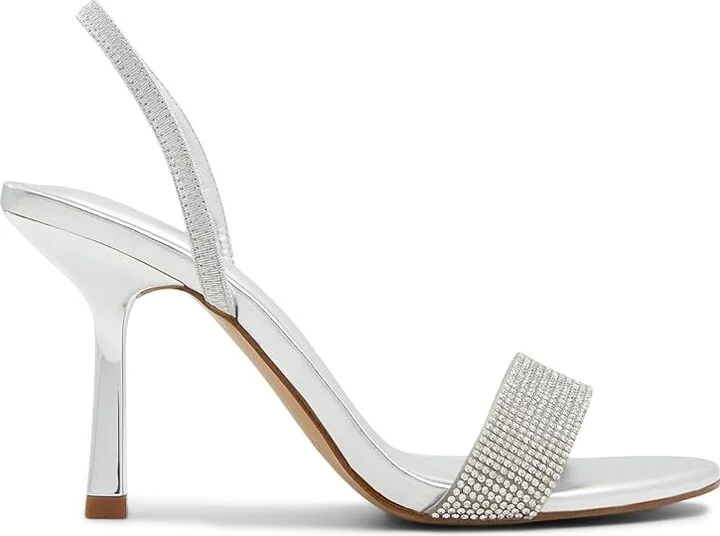 ALDO Saje Women's Sandals Silver : EU 37.5 (US Women's 7) B - Medium, Rubber/Synthetic - Image 6