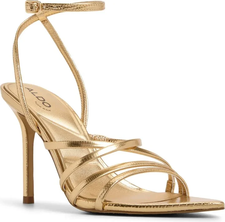 Gold Metallic Snake Print Synthetic