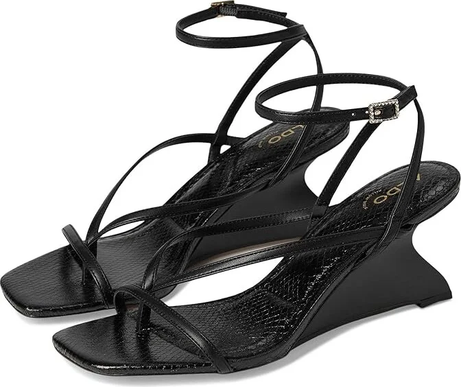 ALDO Talvi Women's Wedge Shoes Black : EU 36 (US Women's 6) B - Medium, Synthetic