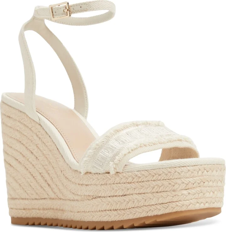 Aldo Women's Aberitram Two-Piece Espadrille Wedge Sandals