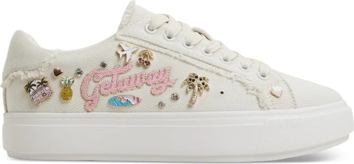 Aldo Women's Beachvibes Embellished Lace-Up Sneakers - Image 2