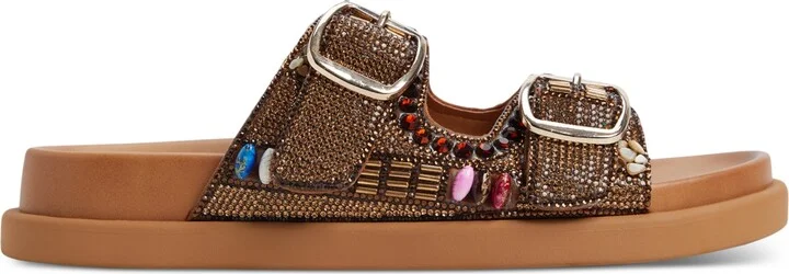 Aldo Women's Bohochic Buckle Footbed Sandals - Image 2