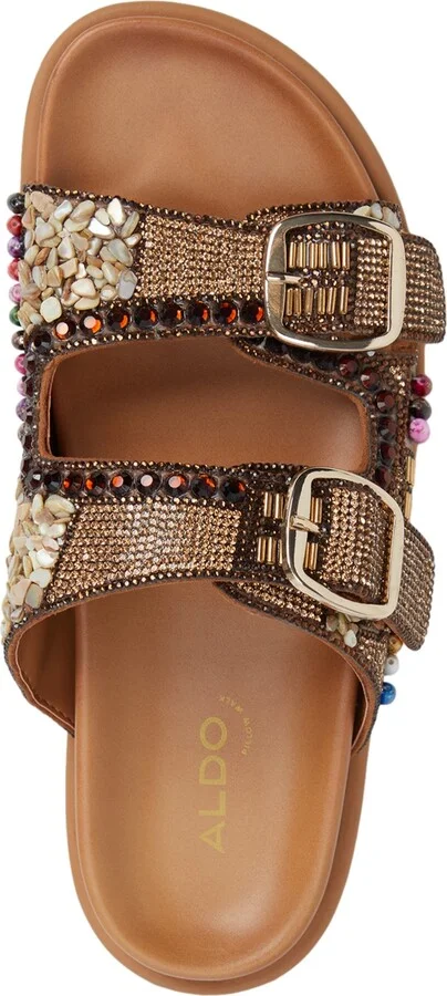 Aldo Women's Bohochic Buckle Footbed Sandals - Image 4