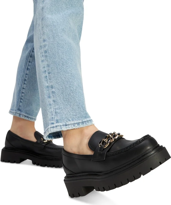 Aldo Women's Brixtonn Chain Lug Loafers - Image 6