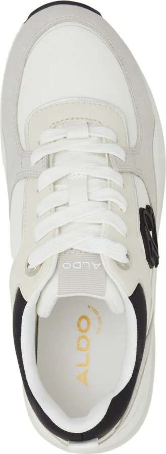Aldo Women's Clea Lace-Up Platform Sneakers - White/Black Multi - Image 4