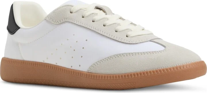 Aldo Women's Clubstyle Lace-Up Jogger Sneakers - White/black Woven