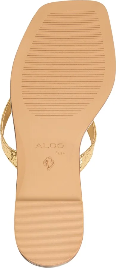 Aldo Women's Conchiglia Seashell Flat Thong Sandals - Image 5