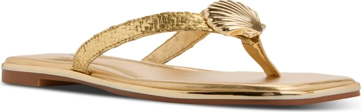 Aldo Women's Conchiglia Seashell Flat Thong Sandals