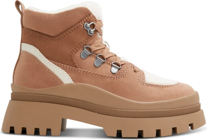 Aldo Women's Cozettia Lace-Up Lug Sole Ankle Booties - Image 2