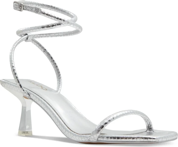 Aldo Women's Dime Strappy Ankle Wrap Dress Sandals