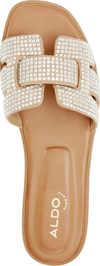 Aldo Women's Elenaa Studded Flat Slide Sandals - Image 8