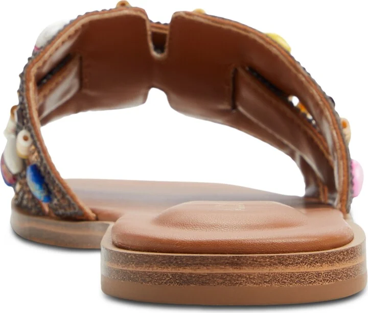 Aldo Women's Eleny Embellished Slide Flat Sandals - Image 3