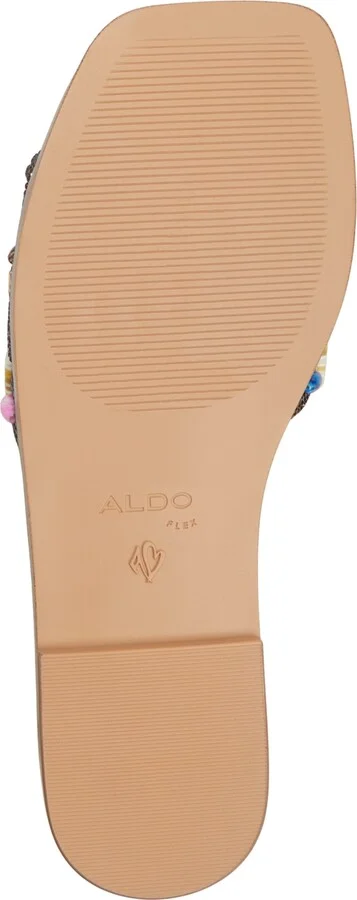 Aldo Women's Eleny Embellished Slide Flat Sandals - Image 5