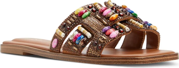 Aldo Women's Eleny Embellished Slide Flat Sandals
