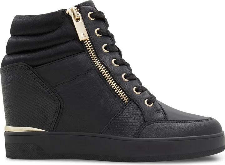Aldo Women's Ereliclya Lace-Up Zip Wedge High-Top Sneakers - Image 2