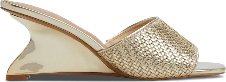 Aldo Women's Fiala Square-Toe Sculpted Wedge Sandals - Image 2