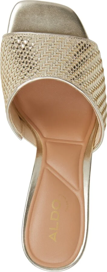 Aldo Women's Fiala Square-Toe Sculpted Wedge Sandals - Image 4