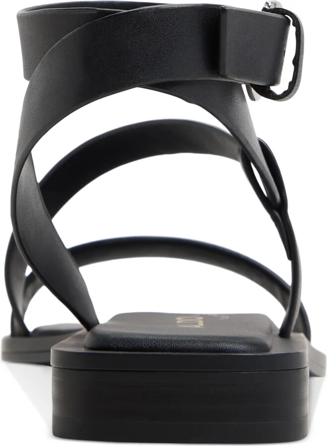 Aldo Women's Grugar Strappy Square-Toe Flat Sandals - Image 3