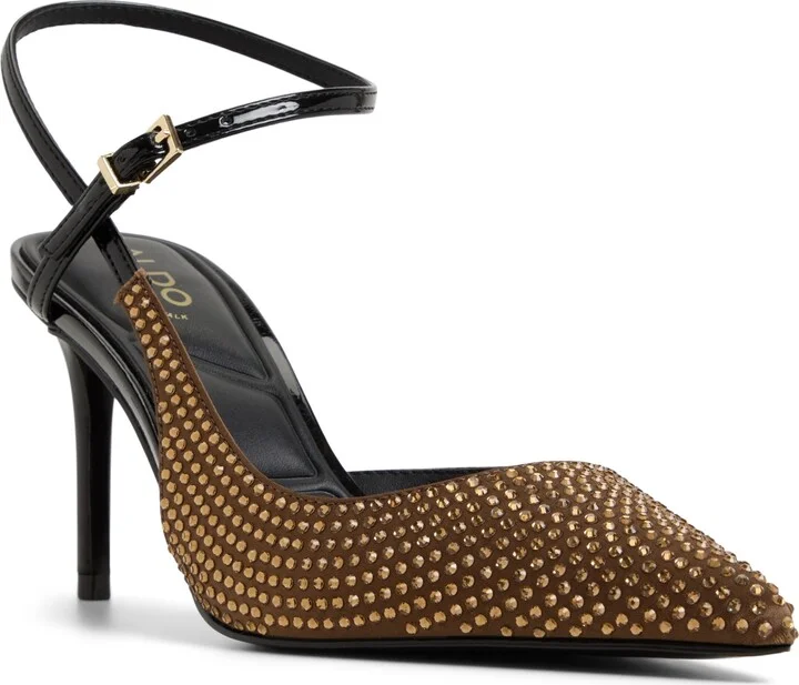 Brown,gold Stud