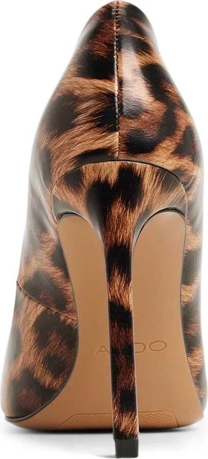 Aldo Women's Lala High-Heel Pumps - Black/Gold Leopard Multi Shiny - Image 2