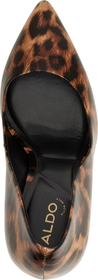 Aldo Women's Lala High-Heel Pumps - Black/Gold Leopard Multi Shiny - Image 4
