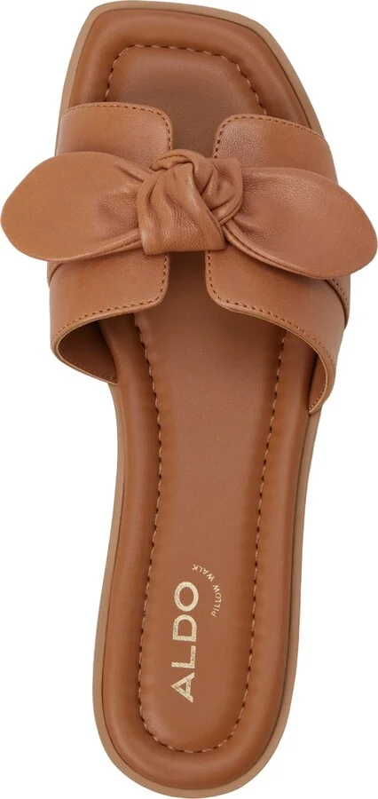 Aldo Women's Lavinia Knot-Trim Slide Flat Sandals - Image 4