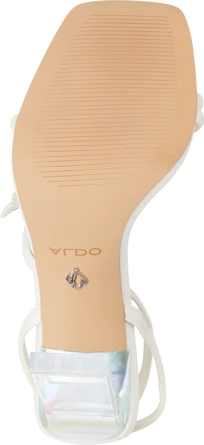 Aldo Women's Laylia Butterfly Strappy Dress Sandals - White/Bone Metallic - Image 5