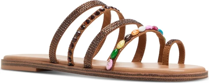 Aldo Women's Lindya Embellished Strappy Toe-Loop Flat Sandals