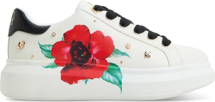 Aldo Women's Lovekiss Embellished Lace-Up Platform Sneakers - Image 2