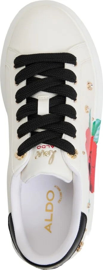 Aldo Women's Lovekiss Embellished Lace-Up Platform Sneakers - Image 4