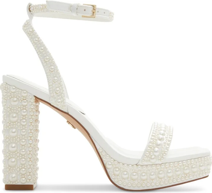 Aldo Women's Lulu Pearl Two-Piece Platform Dress Sandals - Image 2