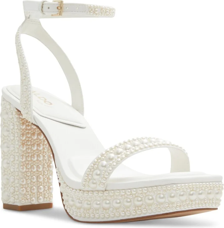 Aldo Women's Lulu Pearl Two-Piece Platform Dress Sandals