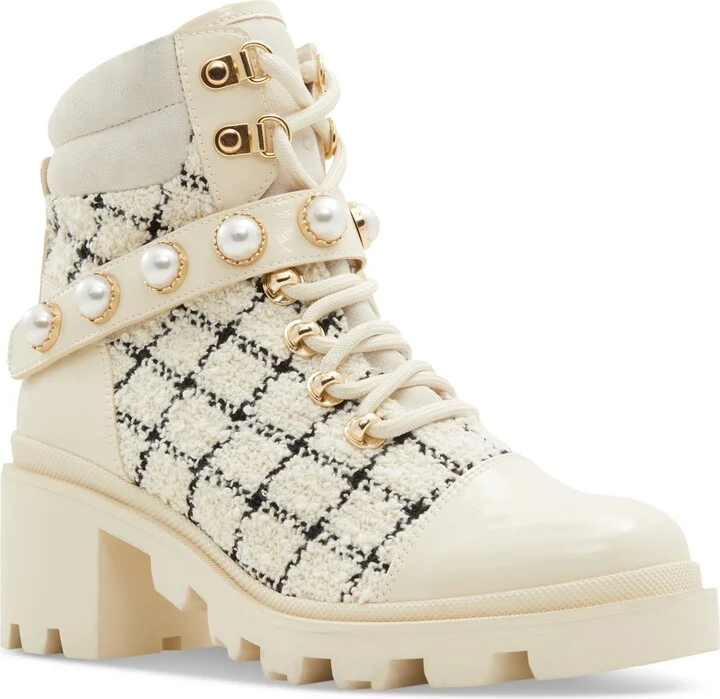 Aldo Women's Mariette Lace-Up Buckle Ankle Booties