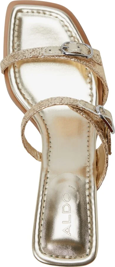 Aldo Women's Maymay Buckle Double Band Block-Heel Slide Sandals - Image 4