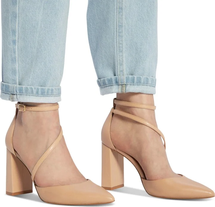 Aldo Women's Milley Two-Piece Strappy Pointed-Toe Pumps - Image 6