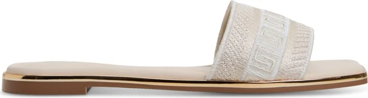 Aldo Women's Oceania Embroidered Slide Flat Sandals - Image 2