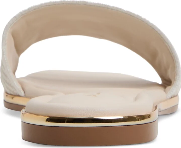 Aldo Women's Oceania Embroidered Slide Flat Sandals - Image 3