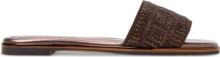 Aldo Women's Oceania Embroidered Slide Flat Sandals - Image 6