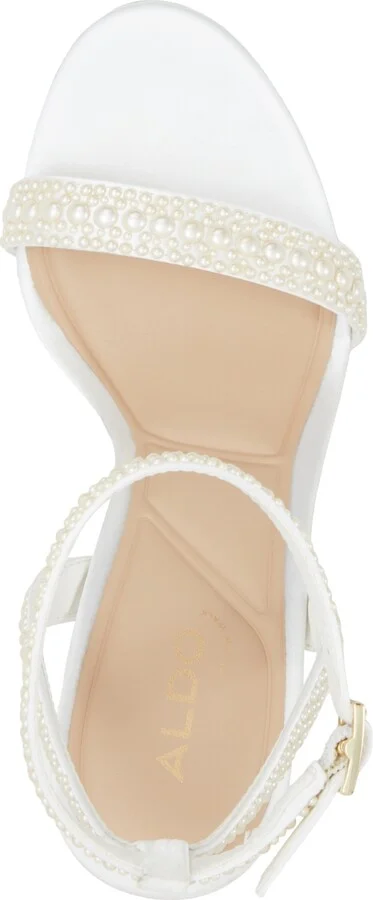 Aldo Women's Perlea Two-Piece Imitation Pearl Dress Sandals - Image 4
