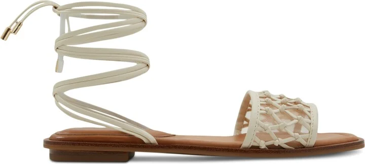 Aldo Women's Seazen Lace-Up Ankle-Tie Flat Sandals - Image 6